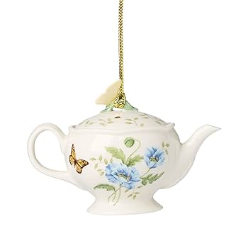 Amazon.com: Lenox 896350 Butterfly Meadow Teapot Ornament